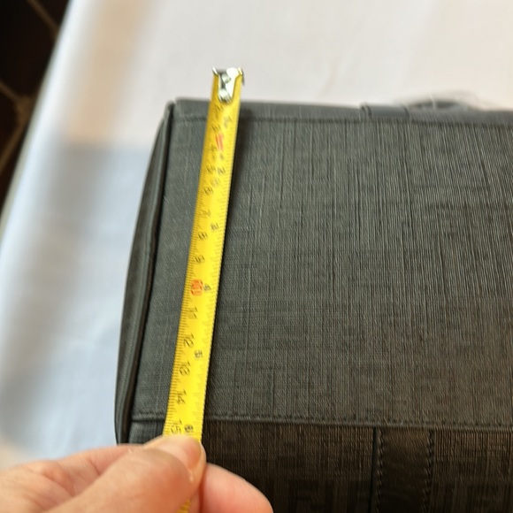 FENDI Baulotto Forever Zucchino brand new rare bag in gray and black top… - Picture 15 of 16